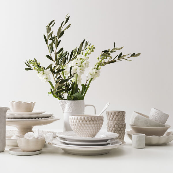 Oyster skål 18x16 cm, sand, Mateus