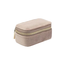 Velvet Jewellery Box Micro, warm taupe, DARK department