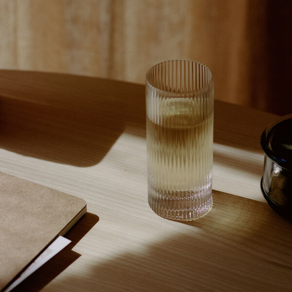 Ripple Highball Glasses | Set Of 2 | Clear | Drikkeglass, Ferm Living