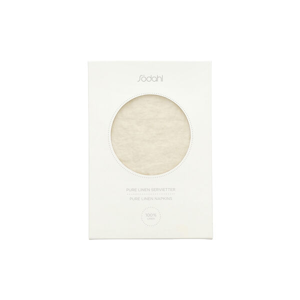 Pure Linen t&oslash;yservietter, ecru, S&ouml;dahl