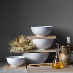 Hvit Riflet skål 310 cl, Royal Copenhagen