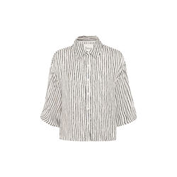 MelissaMW Shirt, snow white w. black stripe, My Essential Wardrobe