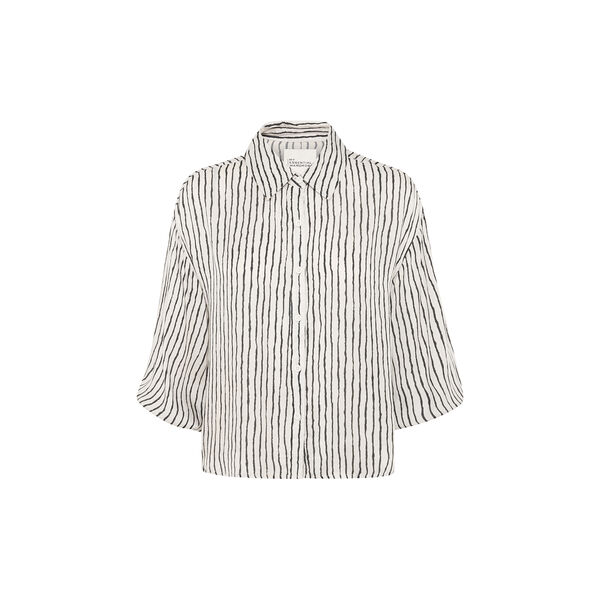 MelissaMW Shirt, snow white w. black stripe, My Essential Wardrobe
