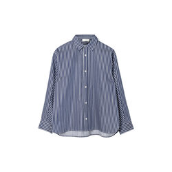 Coastal skjorte, navy blue white stripe, FWSS