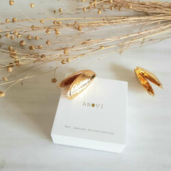 Blåskjellbestikk, gullforgylt, Anovi