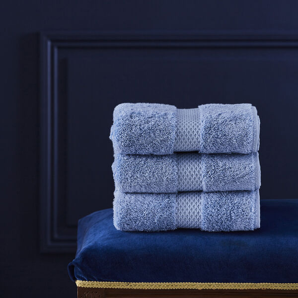 Étoile Towel, azur, Yves Delorme