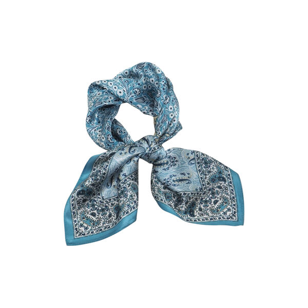 Silkeskjerf, lysebl&aring;/beige, 7 DAYS