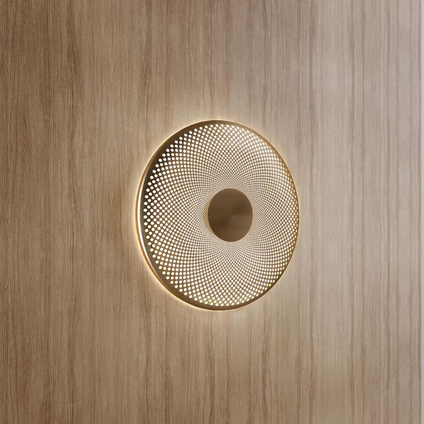 Glint vegglampe small, brass, Northern