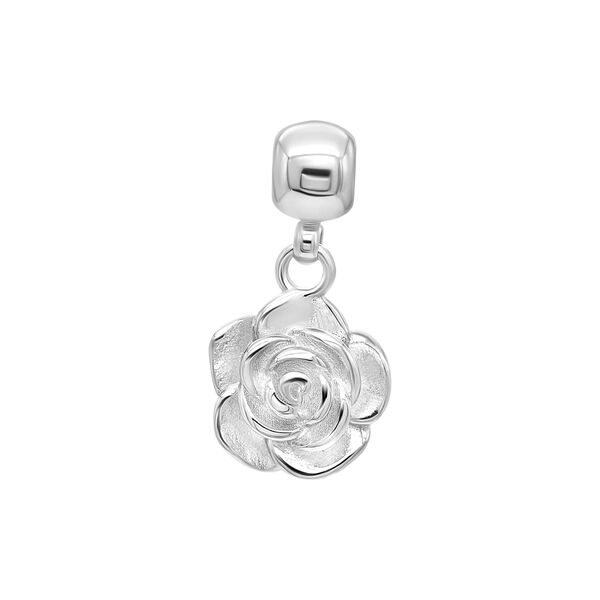 Rose Charm, silver, WHO IS SHE