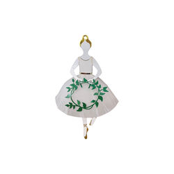 Dansende ballerina 2 stk, gull, Jette Frölich Design