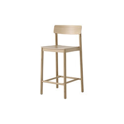 Betty TK13 Counter Chair, lacquered oak/black, &Tradition