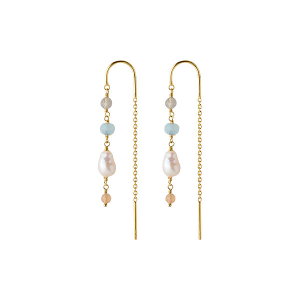 Mellow&nbsp;Blue&nbsp;&oslash;rekjede, gold plated, Pernille Corydon Jewellery