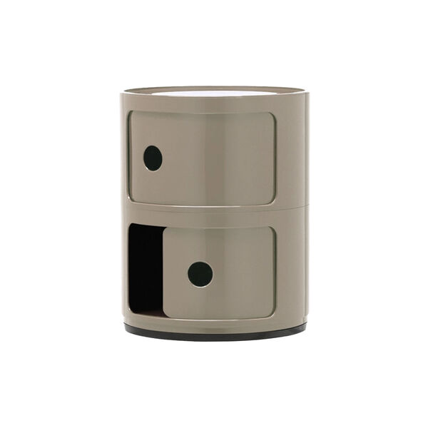 Componibili 2 elementi oppbevaringsbord, tortora, Kartell