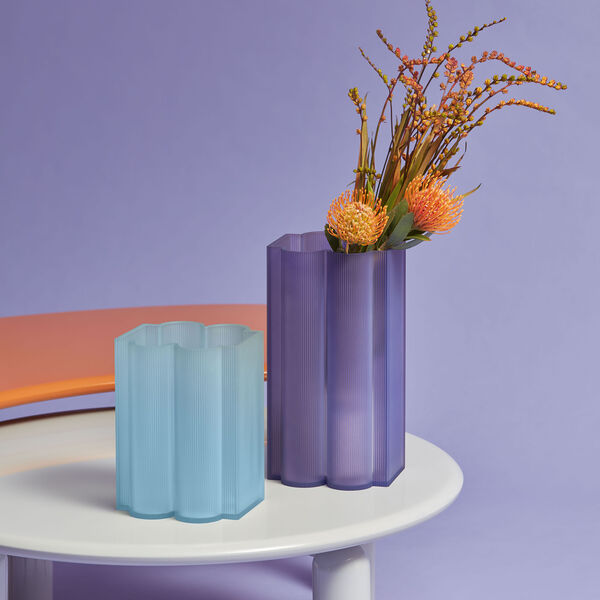 OKRA vase L, violet, Kartell