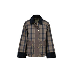 Checked Waxed Jacket, faded taupe, Gant