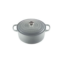 Signature st&oslash;pejern rund gryte &Oslash; 28 cm, sea salt, Le Creuset