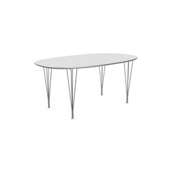 FH B616 Superellipse&trade; spisebord, white, Fritz Hansen