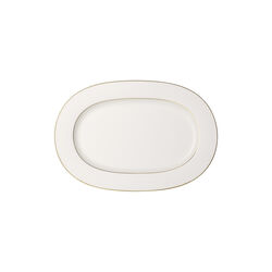 Anmut Gold ovalt serveringsfat, hvit/gull
