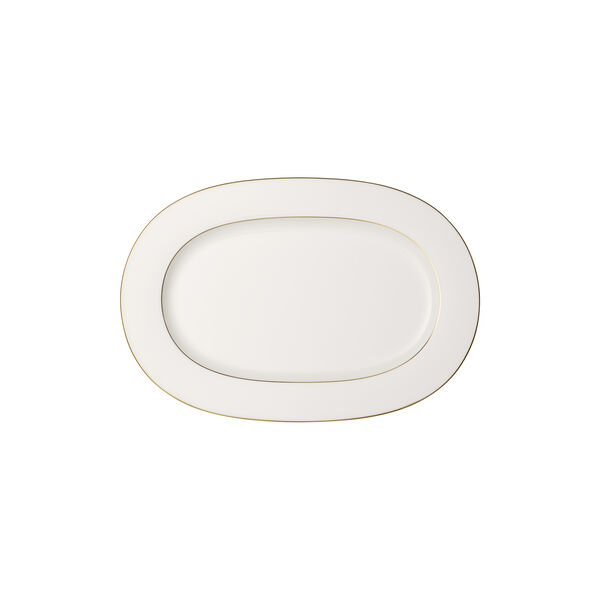 Anmut Gold ovalt serveringsfat, hvit/gull, Villeroy & Boch