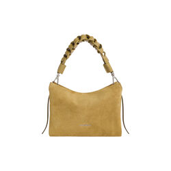 Boheme Suede Bimaterial Handbag, seagrass/seagrass, Coccinelle