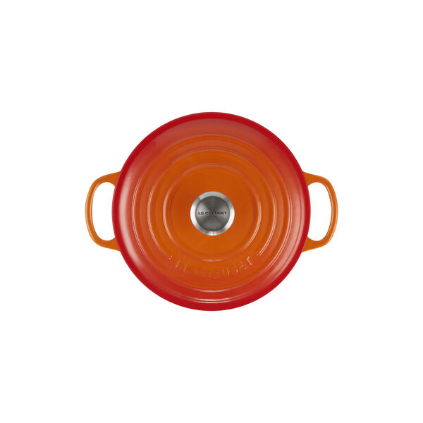 Signature st&oslash;pejern rund gryte &Oslash; 20 cm, volcanic, Le Creuset