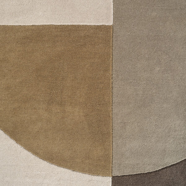 Radiality gulvteppe, olive, Linie Design