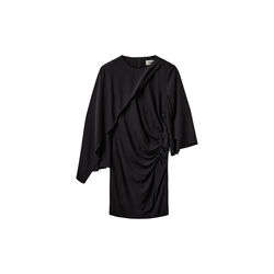 CARLIASW ASYMMETRIC CAPE MINI DRESS, 1000 black, Sofie Schnoor