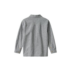 Shirt L/S Oscar, 9766 dark blue chambray, Wheat