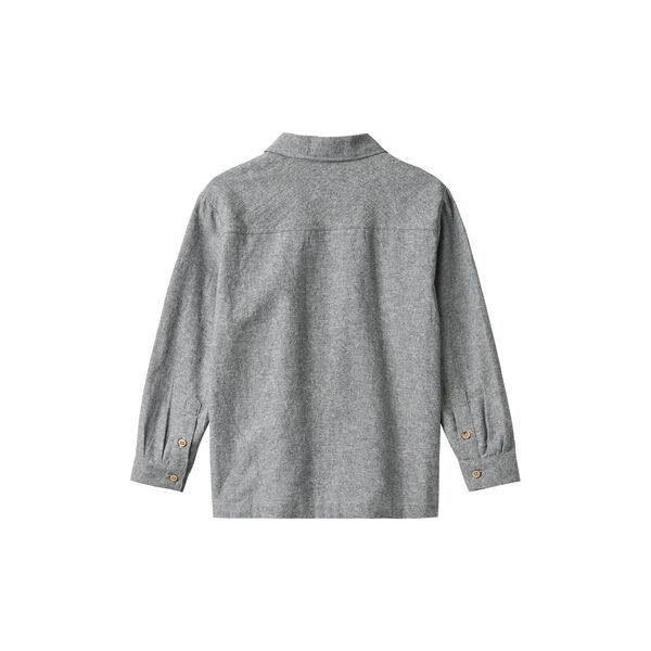 Shirt L/S Oscar, 9766 dark blue chambray, Wheat