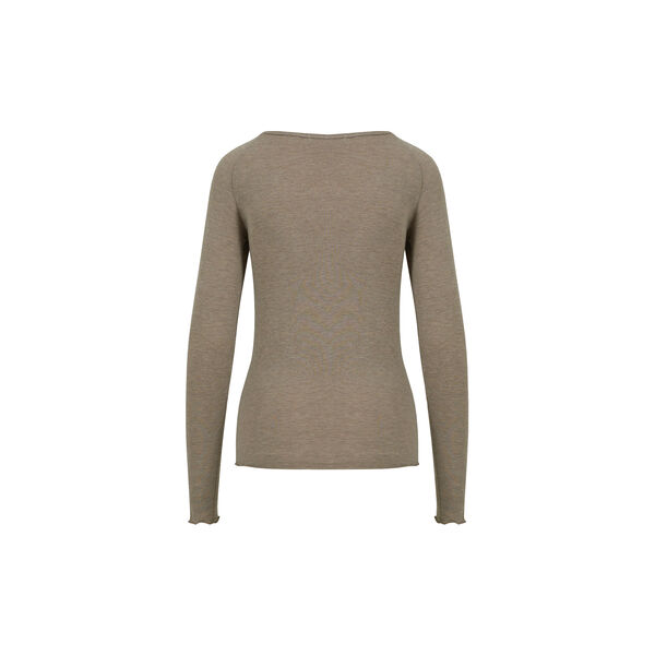 CC Heart Lana Wool Long Sleeve, hazel melange, Coster Copenhagen