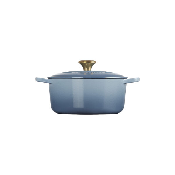 Signature st&oslash;pejern rund gryte &Oslash; 24 cm, chambray, Le Creuset