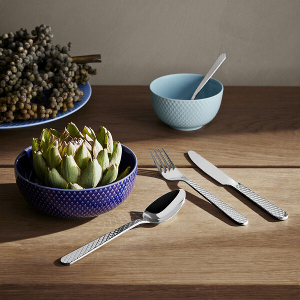 Rhombe Bestikksett 16 stk., Lyngby Porcel&aelig;n