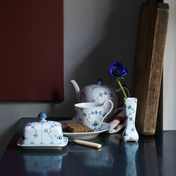 Musselmalt Riflet smørskål Musselmalt Riflet smørskål, Royal Copenhagen