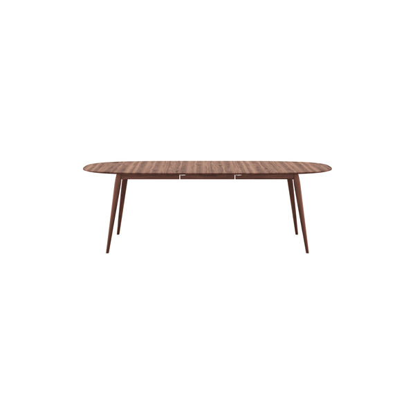 PLAYdinner Lam&eacute; Dining Table with Extension incl. 1 Extension Leaf, natural oiled walnut, Bruunmunch Furniture