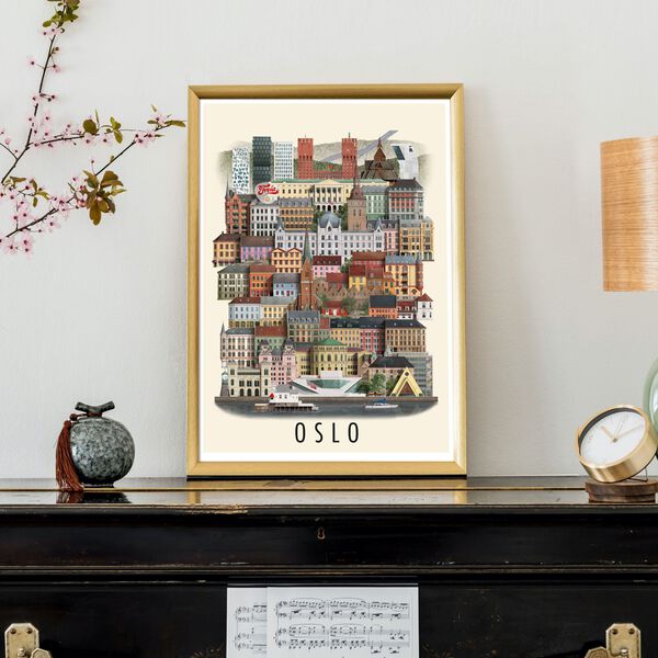 Oslo plakat A3, Martin Schwartz