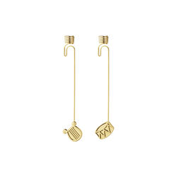 2026 Julelysestake Tromme/Harpe, gull, Georg Jensen