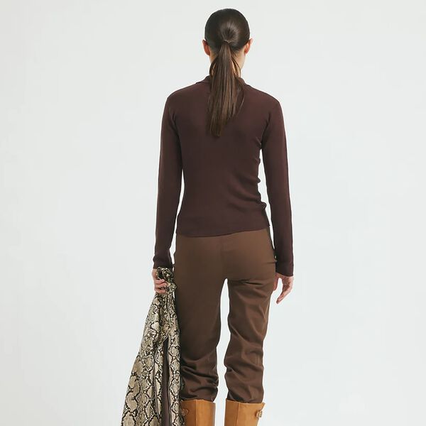 ChassyRS strikk bluse, dark brown ChassyRS strikk bluse, dark brown, Résumé