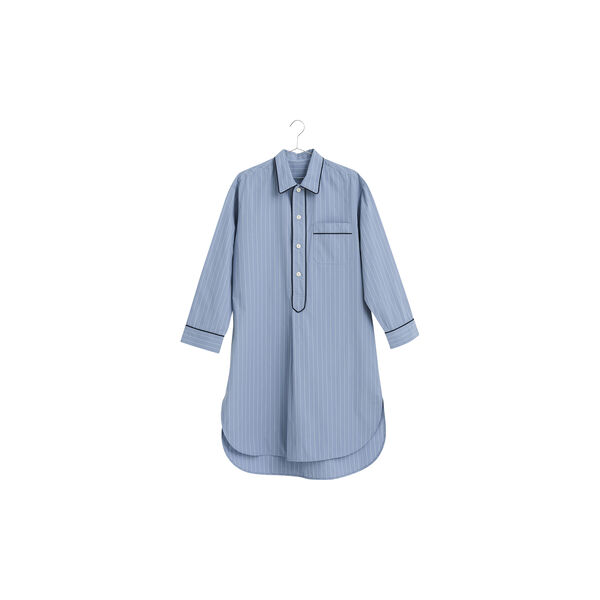 Fineline lang nattskjorte, blue Fineline lang nattskjorte, blue, HAY