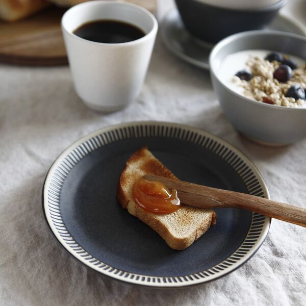 Colorit asjett &Oslash; 19 cm, grey, Knabstrup Keramik