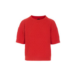 Saku Short-Sleeved Blouse, fiery red, BITTE KAI RAND