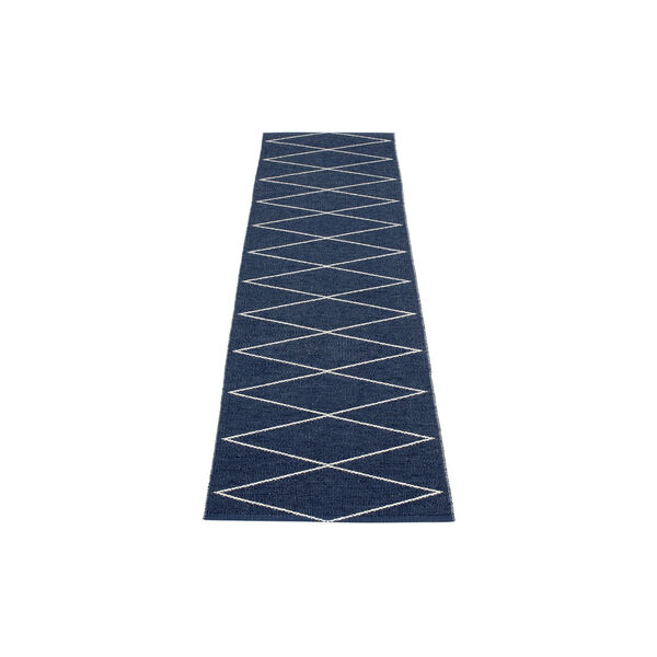 Max gulvl&oslash;per, dark blue/vanilla, Pappelina