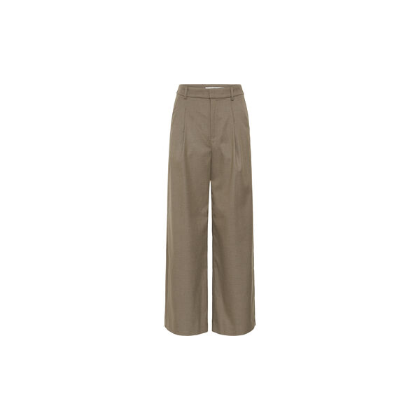 GZpaula MW wide pants, dark timberwolf melange, Gestuz