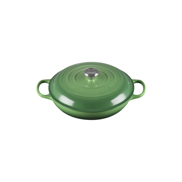 Signature st&oslash;pejern buffetgryte 30 cm, bamboo green, Le Creuset