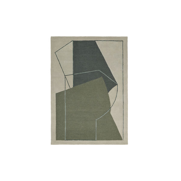 Furbo gulvteppe, moss, Linie Design