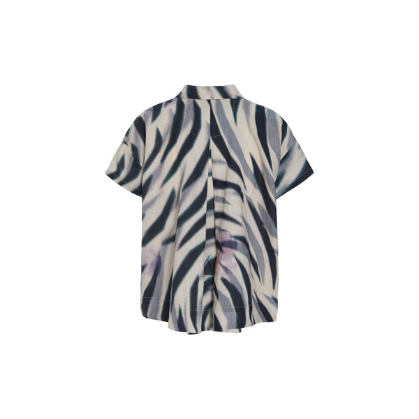 Harukaze kortermet skjorte, zebra rose, BITTE KAI RAND