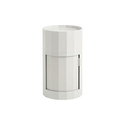 Facet kabinett inkl. føtter og hjul høy, misty grey, HAY