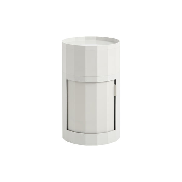 Facet kabinett inkl. føtter og hjul høy, misty grey, HAY