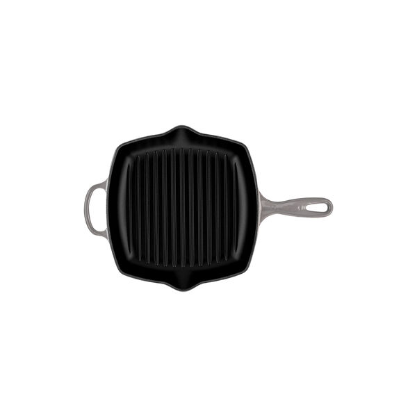 Signature st&oslash;pejern kvadratisk grillpanne 26 cm, flint, Le Creuset