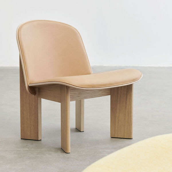 Chisel Lounge Chair, lacquered oak front upholstery sense Chisel Lounge Chair, lacquered oak front upholstery sense, HAY