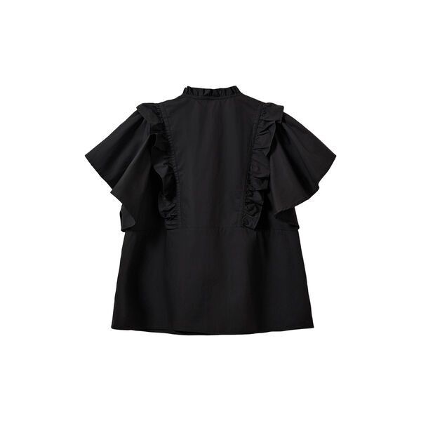 MERLINDASW FRILL TOP, 1000 black, Sofie Schnoor